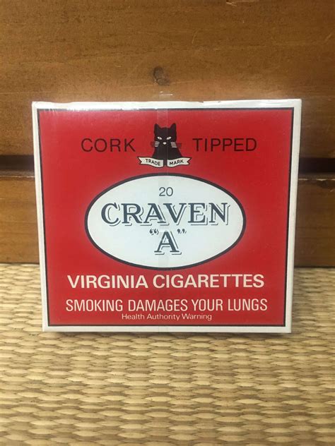 Craven A” Virginia Cigarette Hard Box Made In Australia Danlys