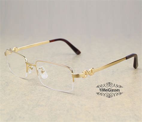 Cartier PanthÈre Metal Diamond Classic Rimless Eyeglasses Ct6384086 Yimeiglasses