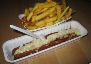 frikandel Speciaal, the sausage is smothered in mayonnaise, onions and ketchup. | Dutch recipes ...