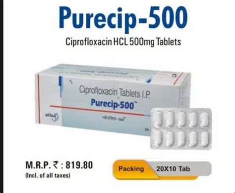 Ciprofloxacin Hcl Tablets At Rs 819 80 Box Ciprofloxacin Tablets In