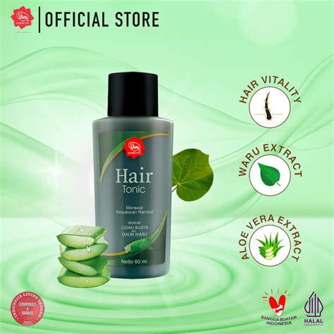 Viva Hair Tonic Ekstrak Lidah Buaya Daun Waru Ginseng Anti