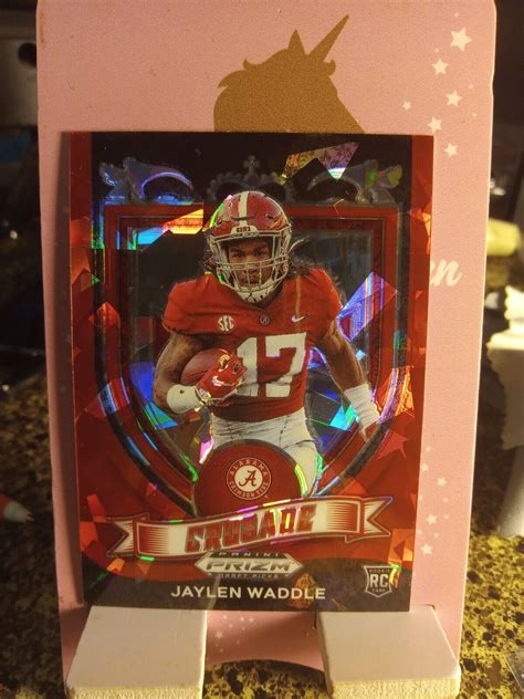 Panini Prizm Draft Picks Red Cracked Ice Crusade Rc Jaylen Waddle