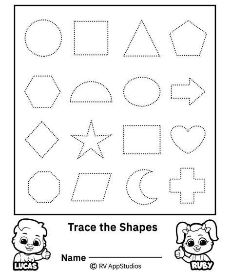 Shape Tracing Worksheets Free Printable Printable Calendars At A Glance