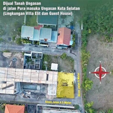 Land For Sale Tourism Area Ungasan Pura Masuka Properti Dijual Di