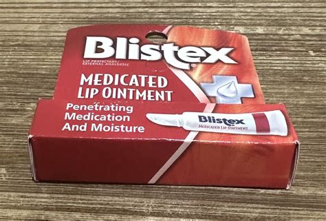 Blistex Medicated Lip Ointment For Dryness And Cold Sores 021oz