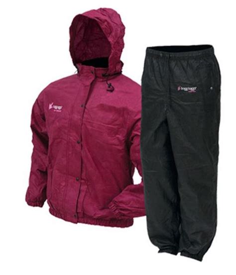 Unique Cut Price Classic Pro Action Womens Rain Suit In Blackcherry Designs At A Preferential