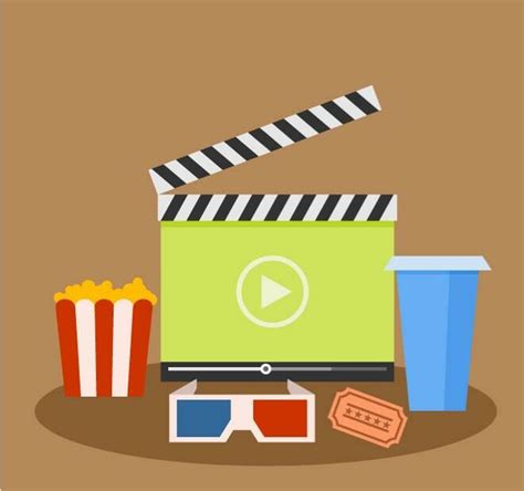 Lights Camera Action Creative Mastery With Cinema Themed Vector