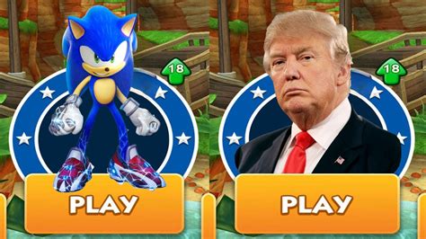 Sonic Dash Vs Trump Run 3D Boscage Maze Sonic Vs All Bosses Zazz