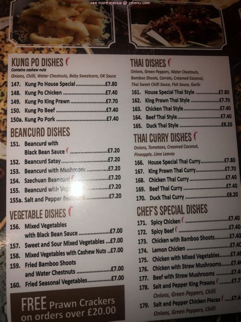 Menu At Royal Canton Flavour Restaurant Goole