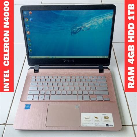 Jual LAPTOP ASUS A407M 14inch Intel Celeron N4000 RAM 4GB Notebook