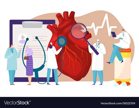 Human Circulatory System Patient Heart Disease Vector Image