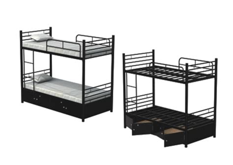 2 Tier Bunk Bed Oliver Metal Furniture Online Store