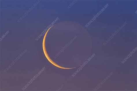 Waning 26 Day Moon With Earthshine Stock Image C0442867 Science