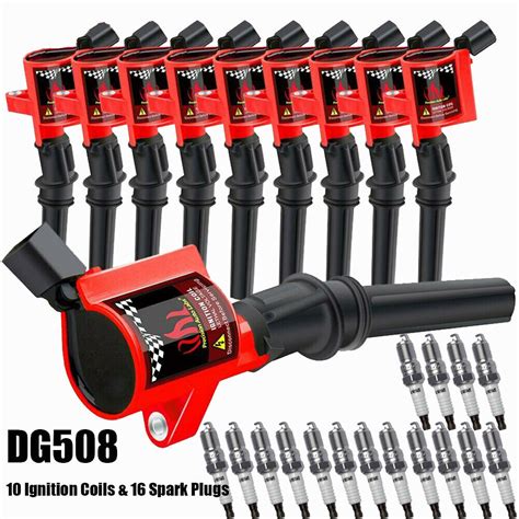 10x Ignition Coil SP479 Spark Plug X16 For Ford E 350 E 450 Excursion