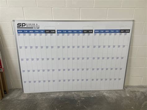 Year Calendar And Month Planner Whiteboards — Branded Whiteboards