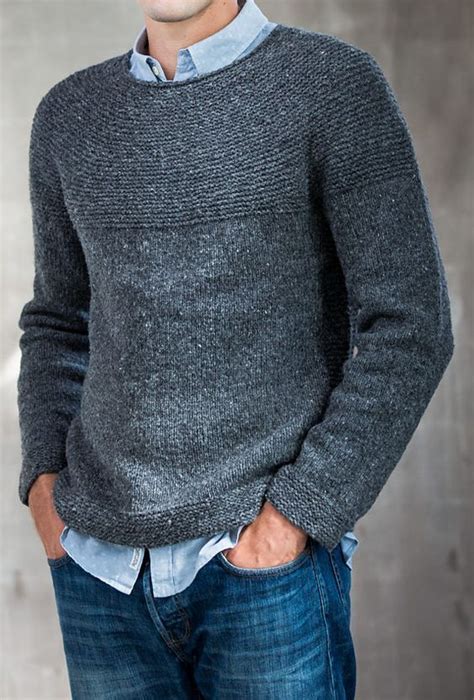 Top Knitting Patterns For Men Men Sweaters Pattern Mens Knit