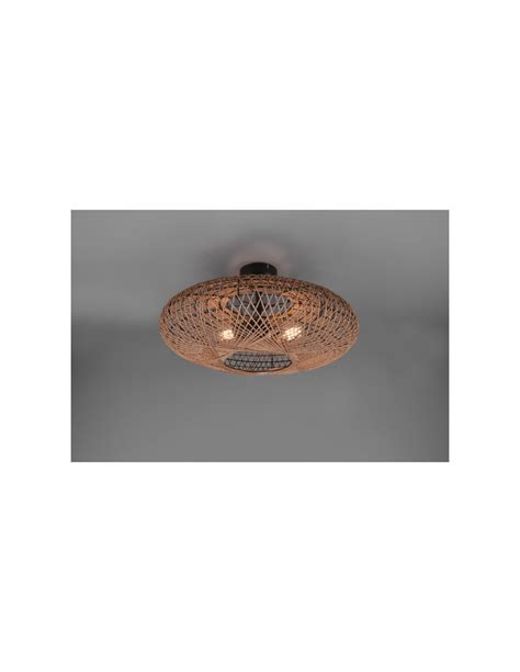 Plafonnier Led M Tal Et Sisal Culot E Trio Hedda