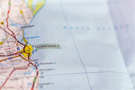 Constanta on a map stock image. Image of ocean, constanta - 62456447