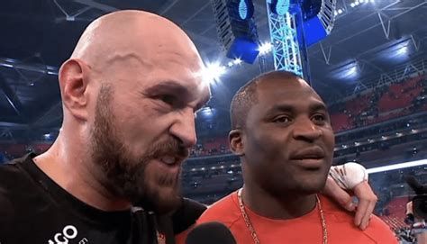 Francis Ngannou And Tyson Fury Trade Verbal Shots Fight Sports