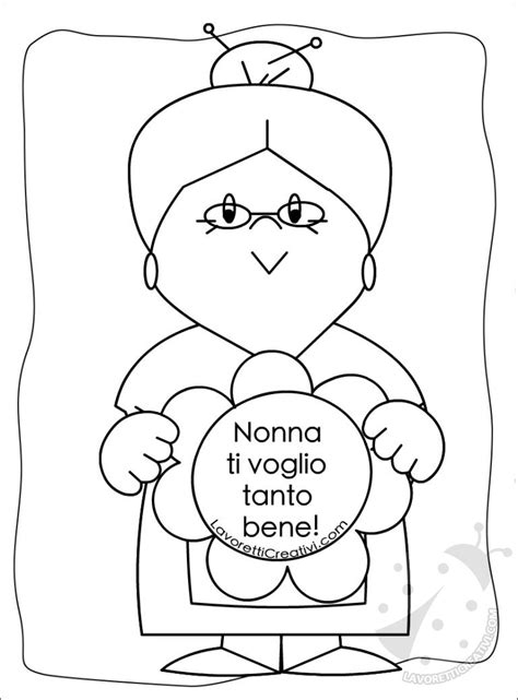 Disegni Festa Dei Nonni Da Colorare Lavoretti Creativi