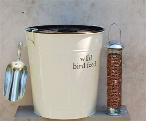 Wild Bird Feed Storage Bin - unique rare bird