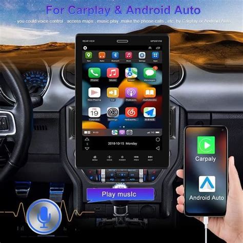 Oiliehu Autoradio Bluetooth Din Main Libres Avec Carplay Android Auto