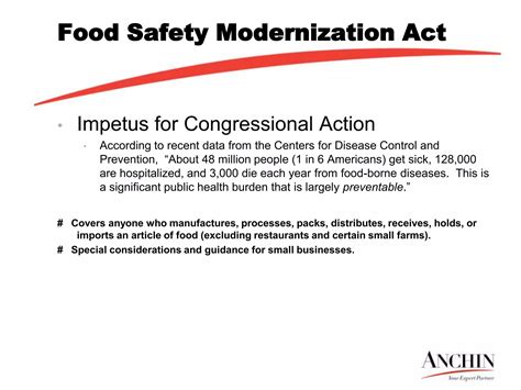 Food Safety Modernization Act | PPTX