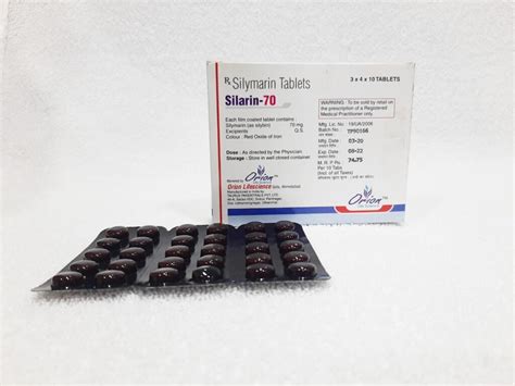 Silarin Tab Silymarin Mg Tablets Orion Life Science