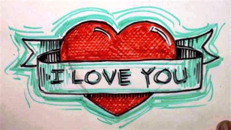 Simple I Love You Drawings