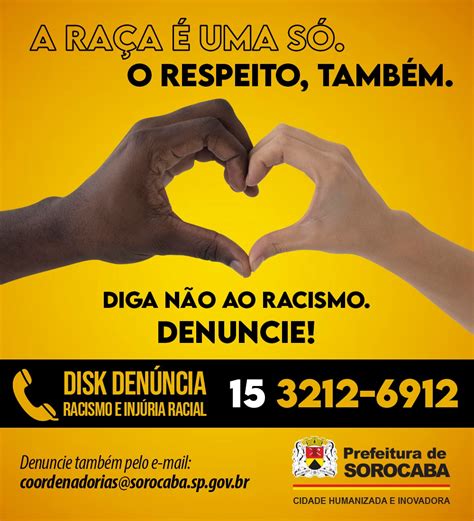 Prefeitura oferece canais para denunciar racismo e injúria racial