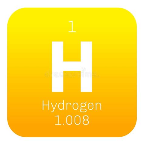 Hydrogen Chemical Element Stock Vector Illustration Of Atoms 83099782