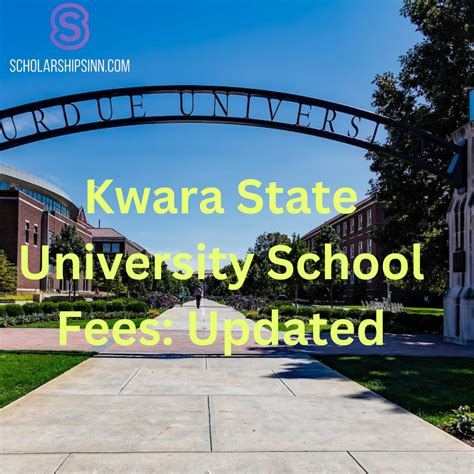 Kwara State University School Fees: Updated