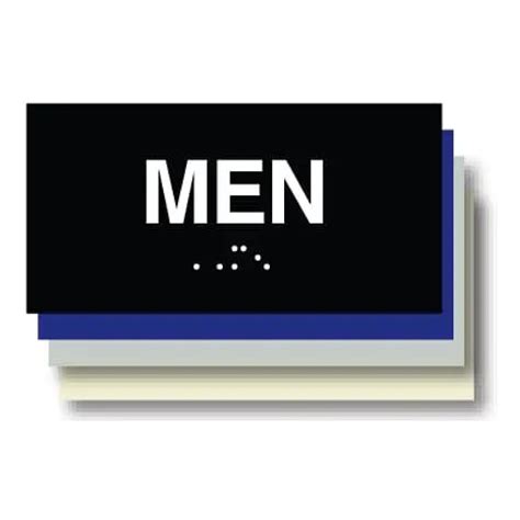 ADA - Men Restroom | 3x6 | Braille - The Sign Store NM