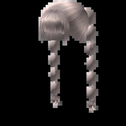 Cute Bubble Braids Pigtails In Platinum Roblox Item Rolimon S