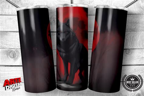 Wolf Tumbler Wrap Png Graphic By Arte Digital Designs Creative Fabrica