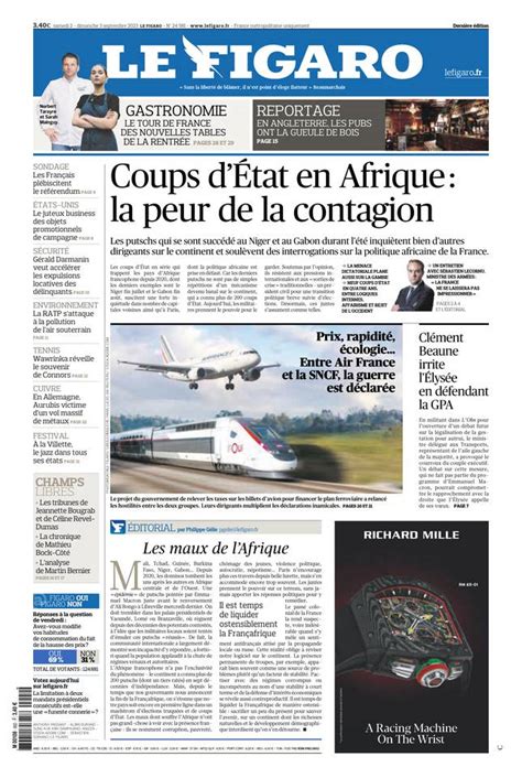 Le Figaro Dition Num Rique Du Septembre