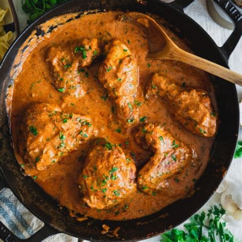 Hungarian Chicken Paprikash Recipe Paprikás Csirke Fare Isle