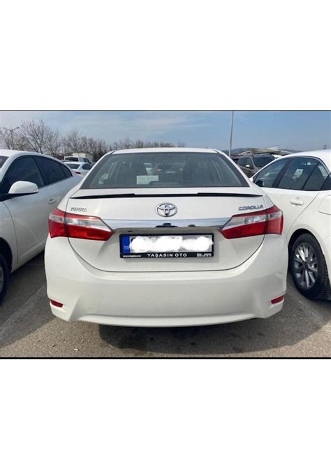 Toyota Corolla Uyumlu Bagaj St Spoiler Yarasa Tip Cm Plastik N