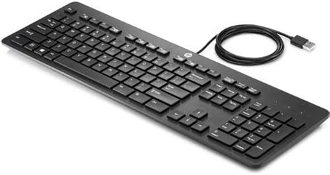 HP USB Business Slim Keyboard Teclado USB Oficina QWERTY Inglés