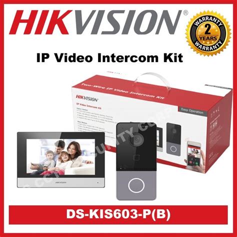 Hikvision Ds Kis P B Ip Video Intercom Kit Lazada Ph