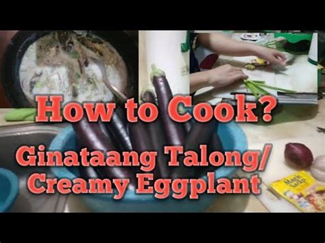 Paano Lutuin Ang Ginataang Talong How To Cook Creamy Eggplant