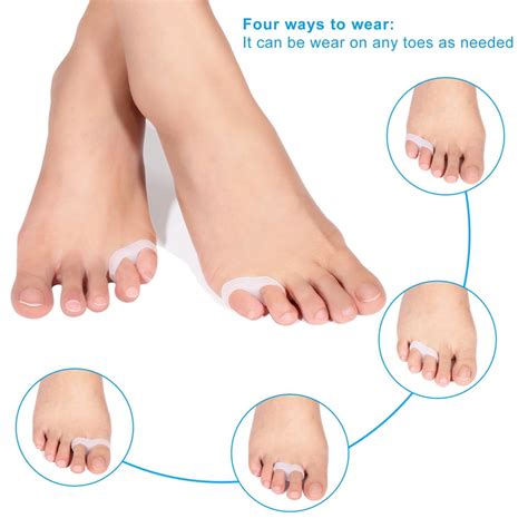 Walfront Silicone Gel Bunion Toe Corrector Orthotics Straightener