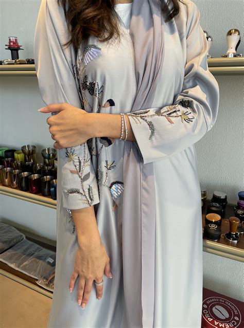 S Luxurious Abaya Adorned With Elegant Crystals For A Touch Of