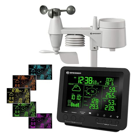 Метеостанція BRESSER Weather Center 5 in 1 256 colour Black ціна