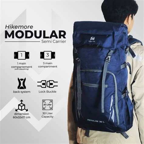 Jual Hikemore Modular Tas Ransel Gunung Semi Carrier 30 Liter Outdoor