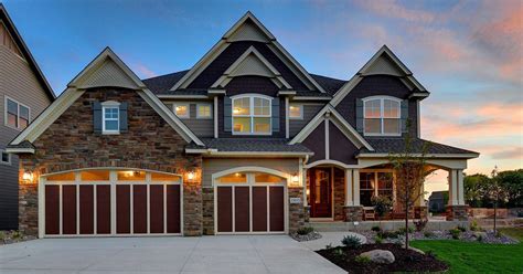 Two Story Bedroom Craftsman Home Floor Plan