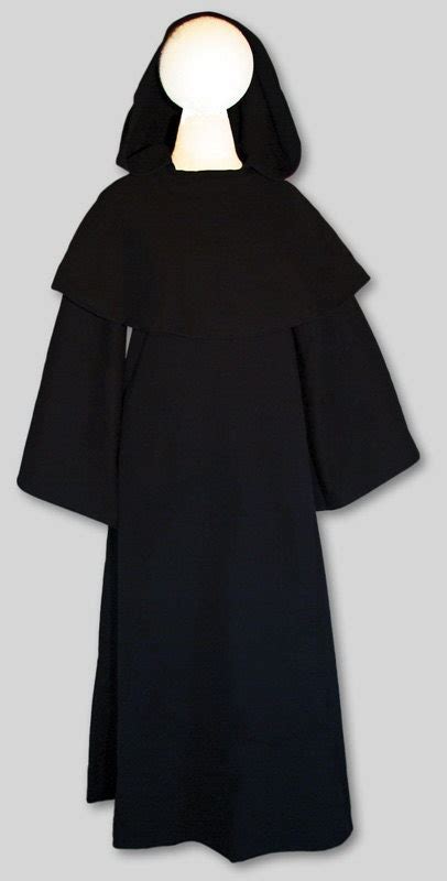 monk robe  cowl  larp sca faire monks  sizes brown