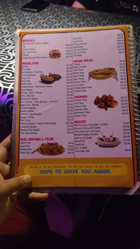 Menu At Om D S Cafe 51 Gokarna