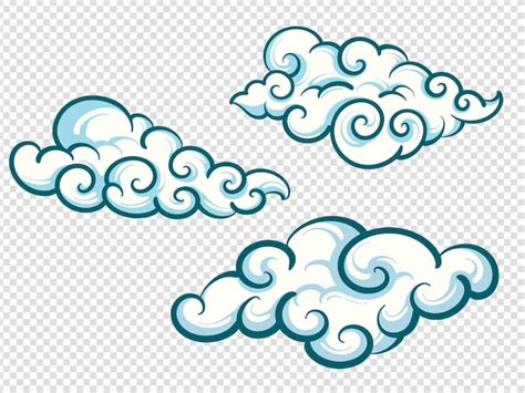 Conjunto De Nubes De Dibujos Animados Vector Libre De Regal As Vector