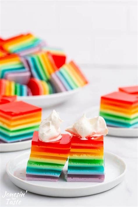 Rainbow Jello Cups Recipe